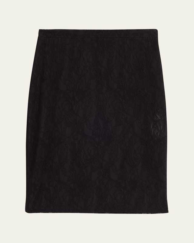 Stretch Lace Pencil Skirt